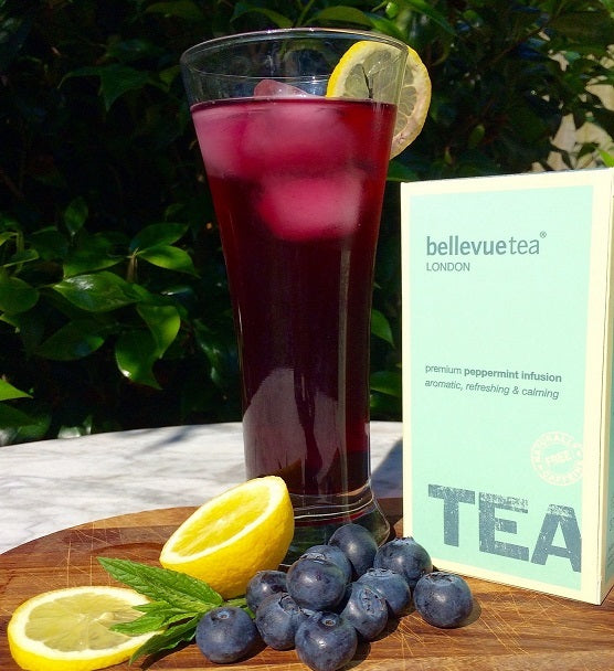 Blueberry and Mint Iced Tea