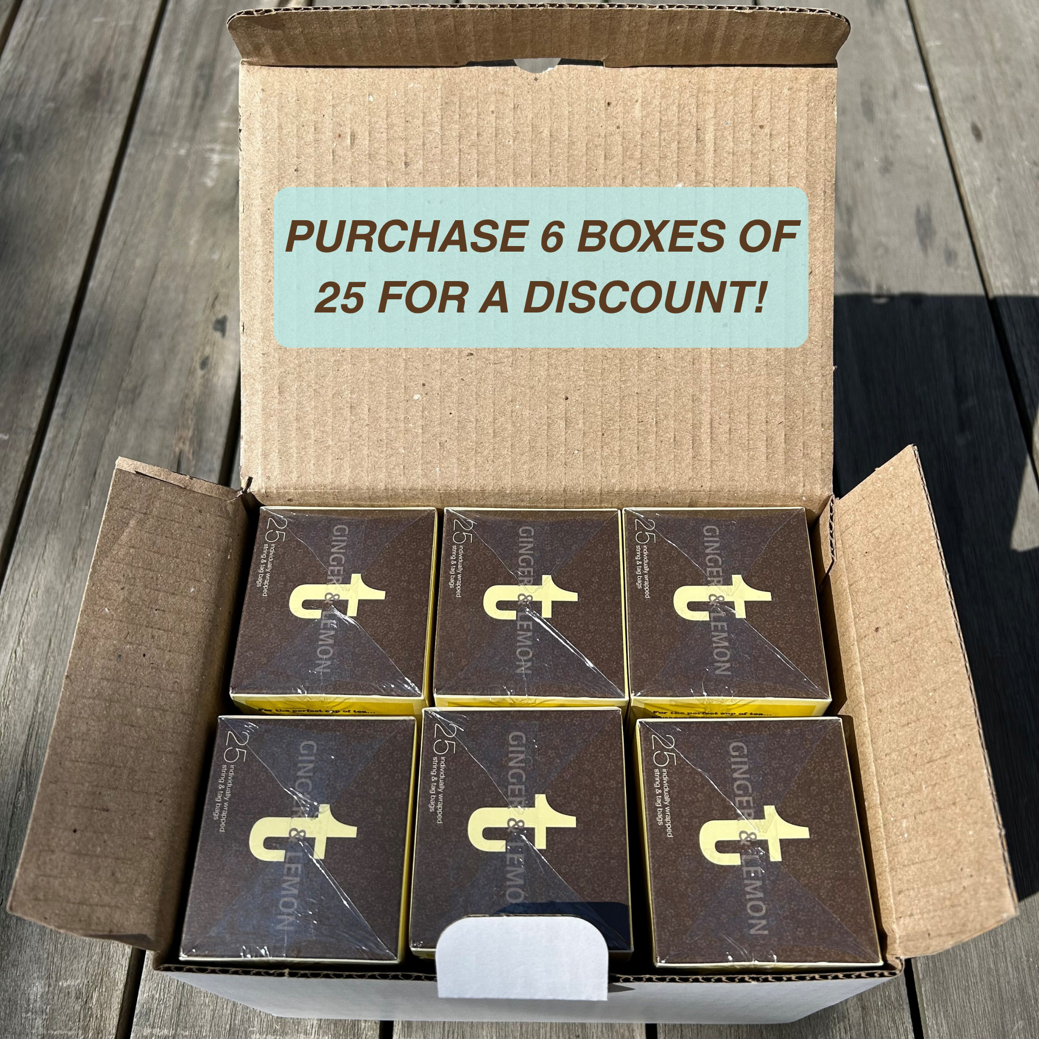 ginger & lemon 6 x 25 DEAL