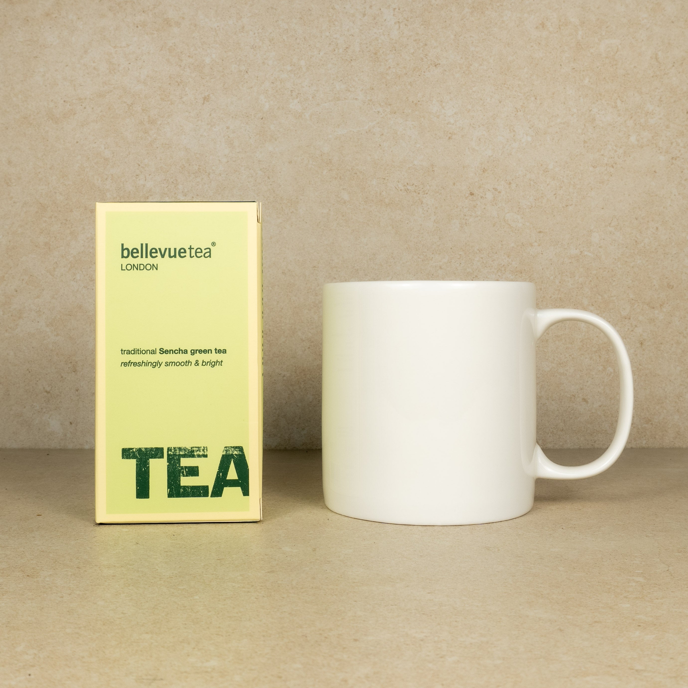 pint mug with a box of tea of your choice