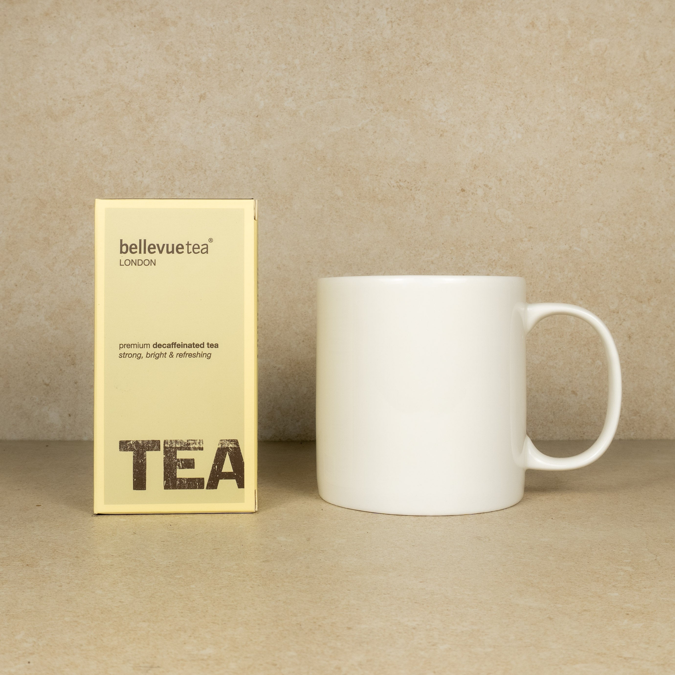 pint mug with a box of tea of your choice