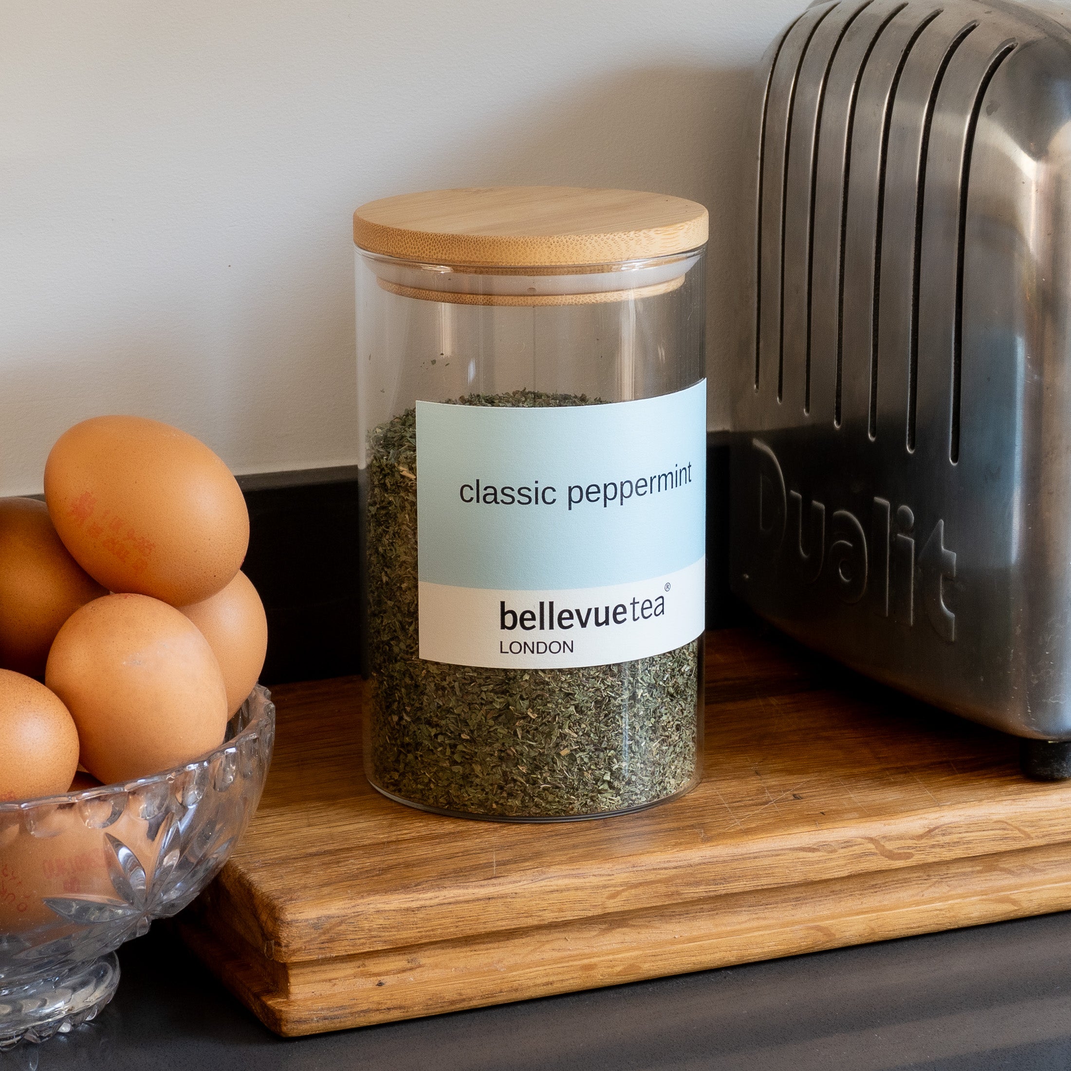 Bellevue Tea Classic Peppermint Loose Leaf Tea Lifestyle – Caffeine-Free Refreshing Herbal Tea