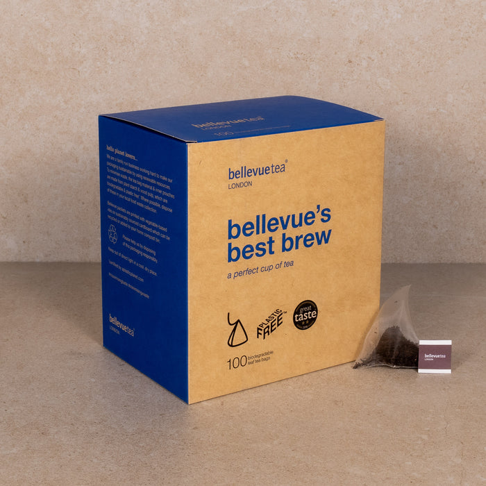 bellevue's best brew - 100 biodegradable leaf tea bags