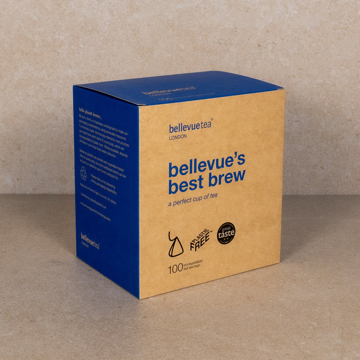 bellevue's best brew - 100 biodegradable leaf tea bags