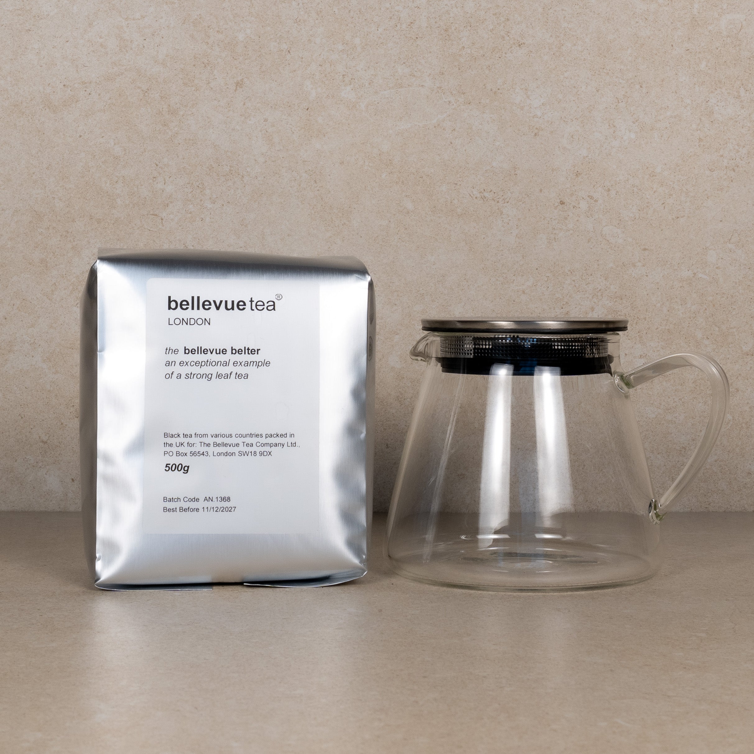 best brew & fuji glass teapot with filter lid BUNDLE