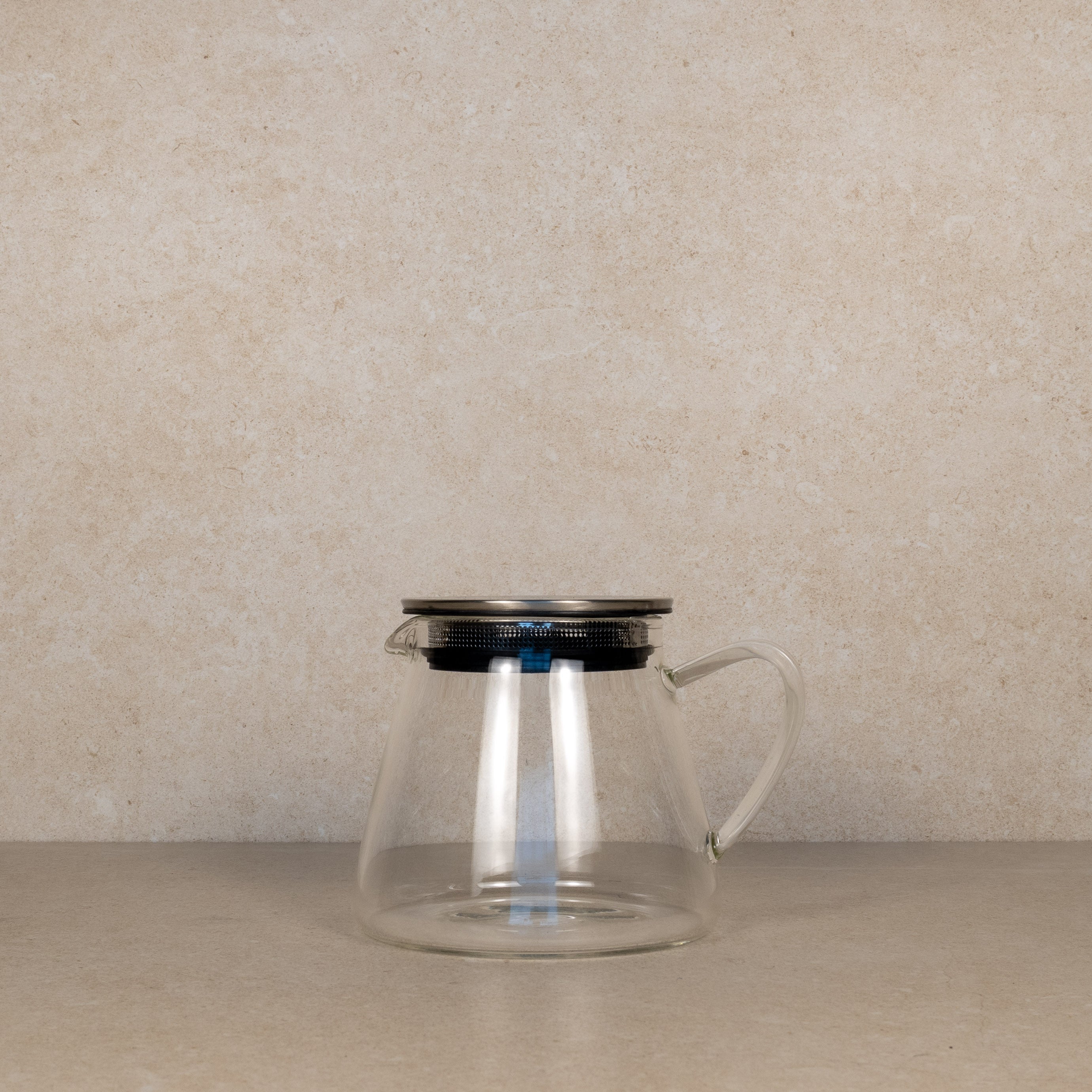 fuji glass teapot with filter lid