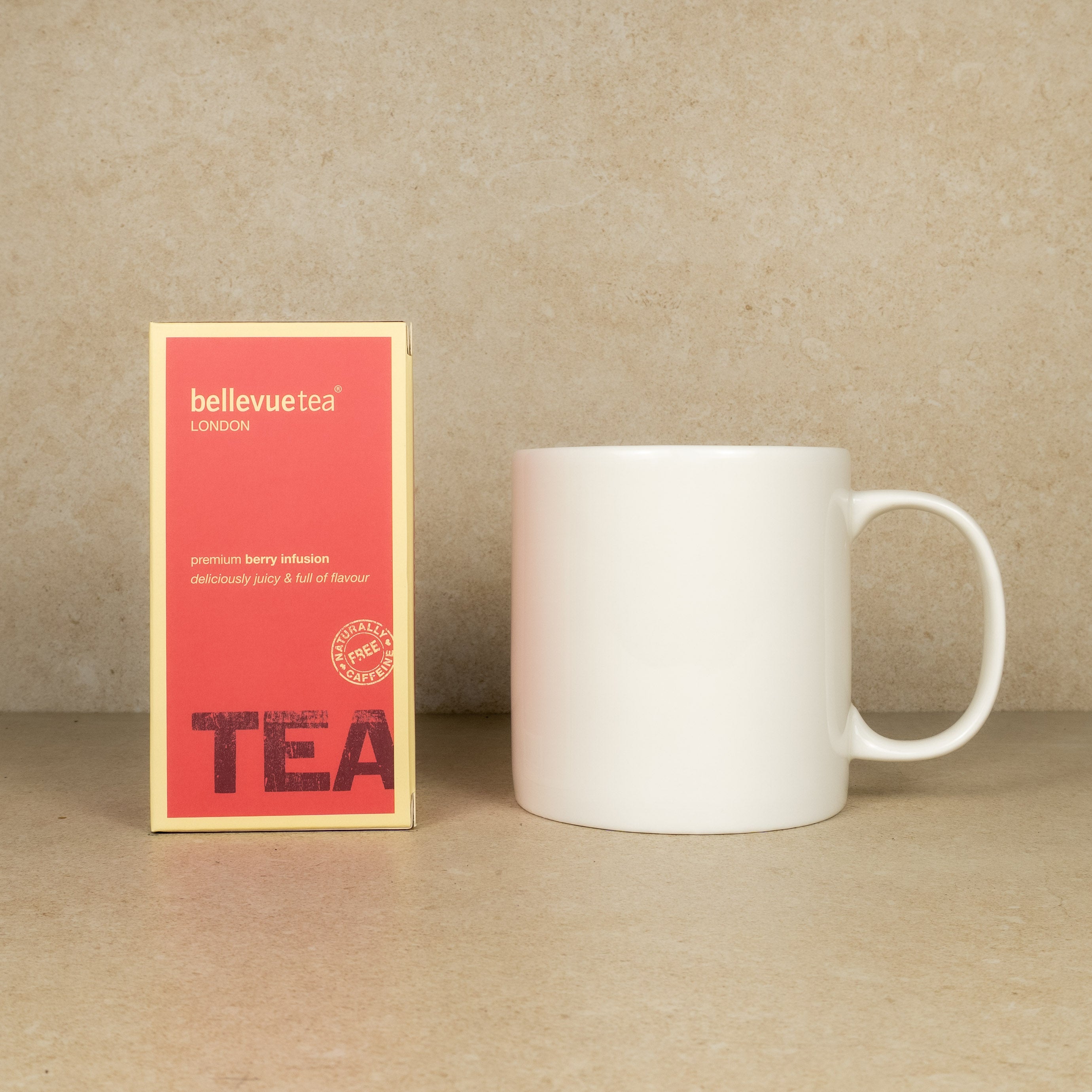 pint mug with a box of tea of your choice