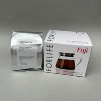 best brew & fuji glass teapot with filter lid BUNDLE