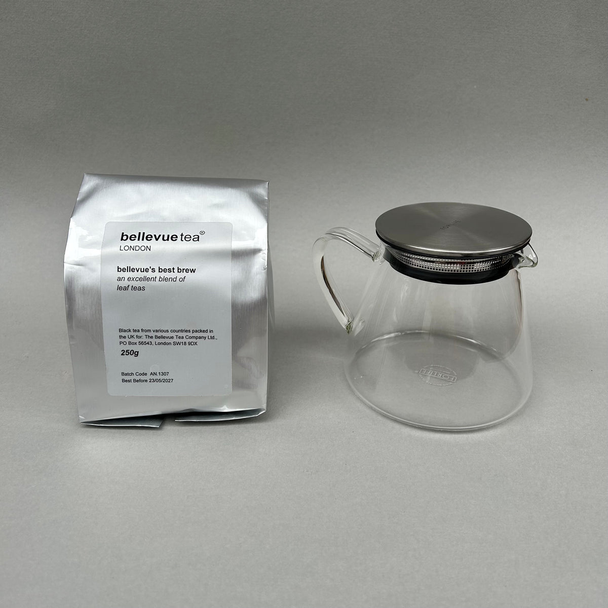 best brew & fuji glass teapot with filter lid BUNDLE
