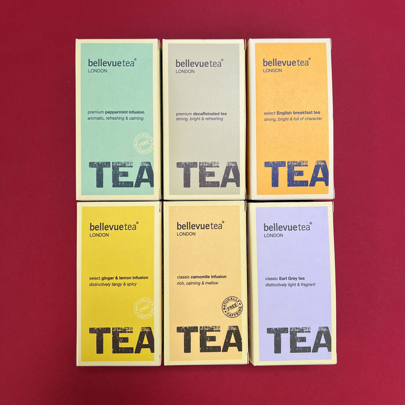 the classic tea bag stocking filler (6 x 25 tea bags in a box)