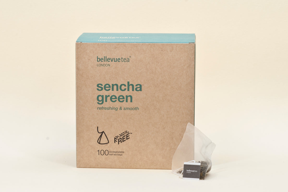 sencha green biodegradable leaf tea bags DEAL